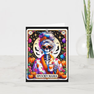 Carte de tarot de maman effrayante Halloween Chat