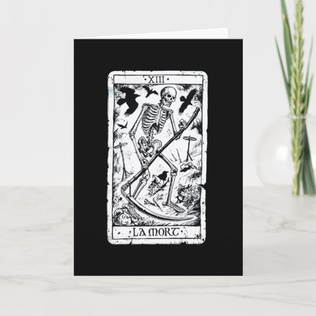 Carte de tarot de Mort de La (Devant)
