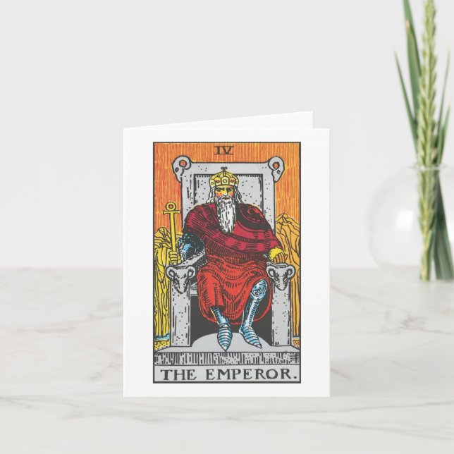 Carte de tarot Empereur - Rider Waite Smith tarot (Devant)