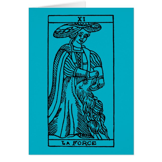 Carte de tarot : Force (Devant)