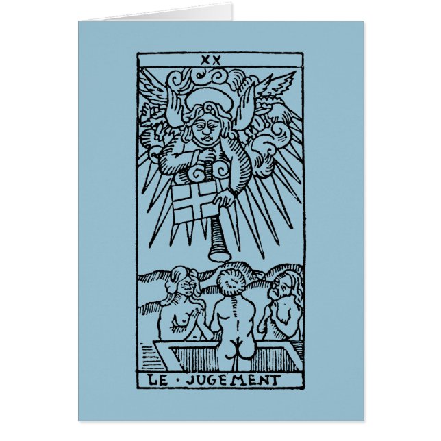 Carte de tarot : Le jugement (Devant)