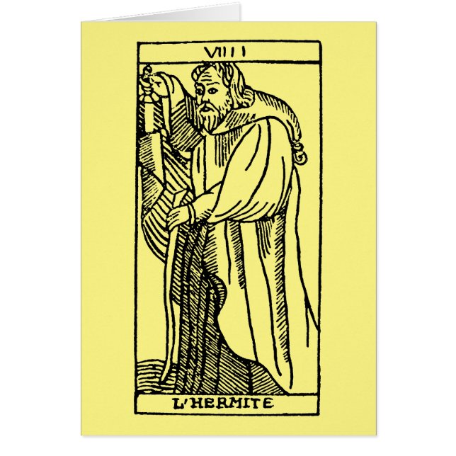 Carte de tarot : L'ermite (Devant)