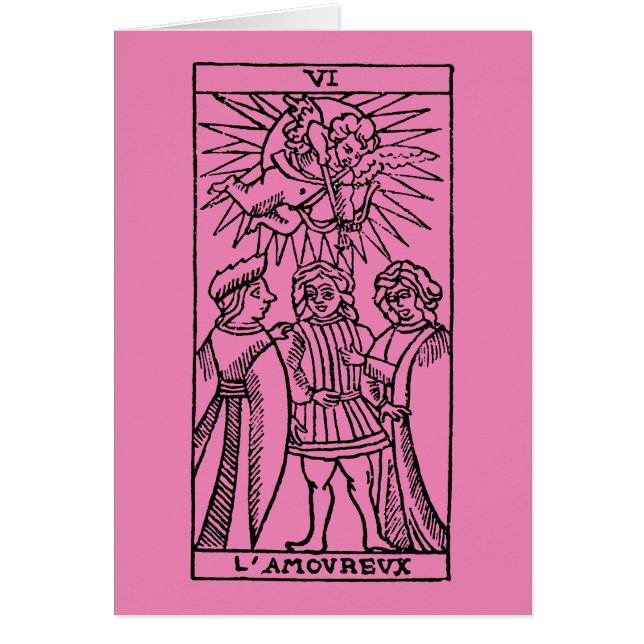 Carte de tarot : Les amants (Devant)