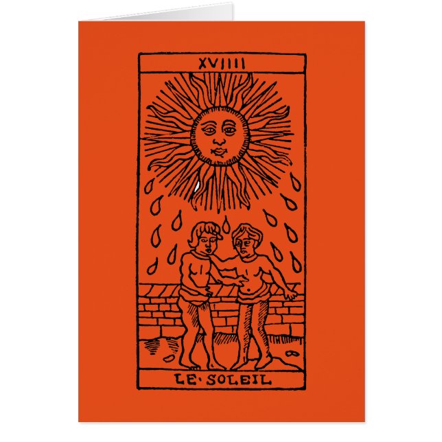 Carte de tarot : The Sun (Devant)
