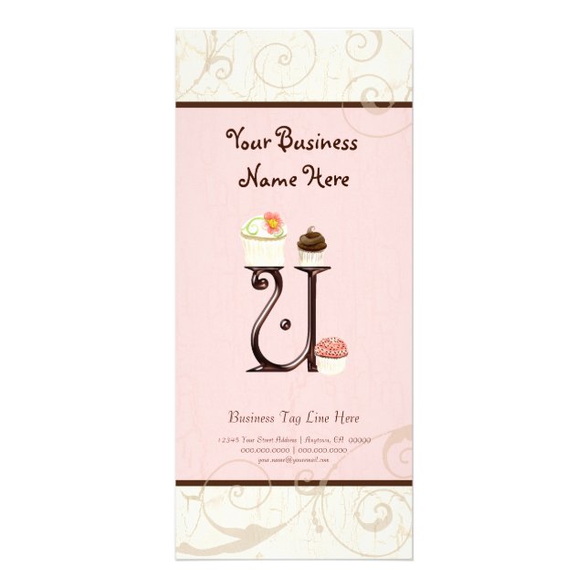 Carte de taux d'affaires - Lettre U Monogram Desse (Devant)