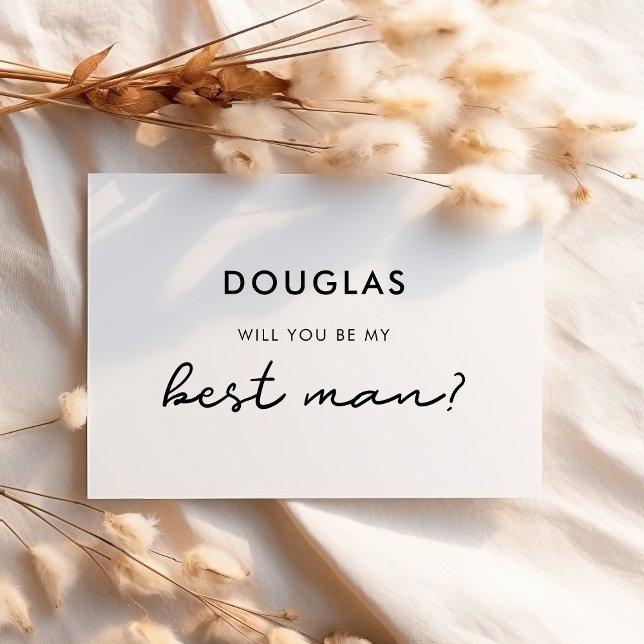 Carte de témoin Simple Veux-tu être mon témoin (Créateur téléchargé)