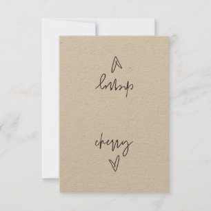 Carte de tente Étiquette Cherry Food