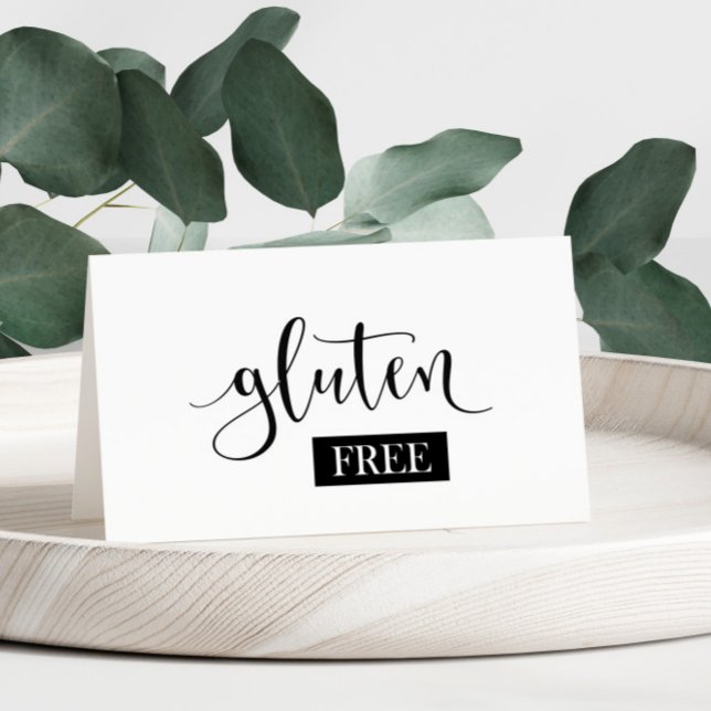 Carte de tente Gluten Free Table (Créateur téléchargé)