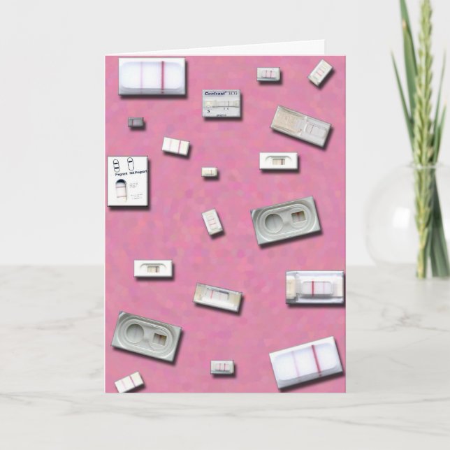 Carte de tests de grossesse à domicile (Devant)