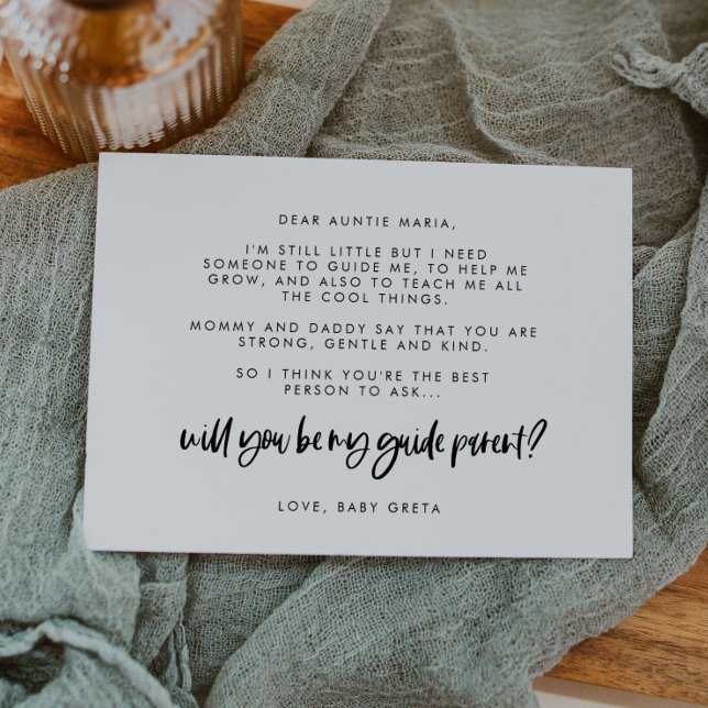 Carte de texte de la proposition parent du Guide m (Créateur téléchargé)