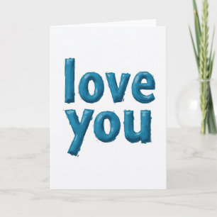 Carte de texte Simple Love You