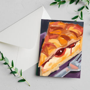 Carte de Thanksgiving aquarelle tarte aux pommes