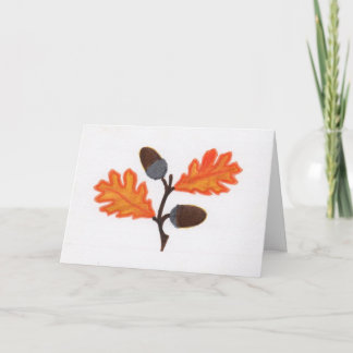 Carte de thanksgiving de gland