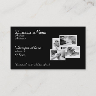 Carte de thérapeute de carrosserie de massage