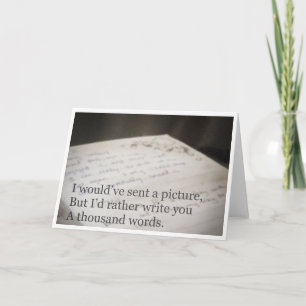 Carte de Thousand Words