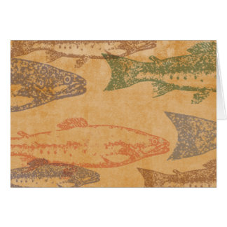 Carte de timbre de poissons