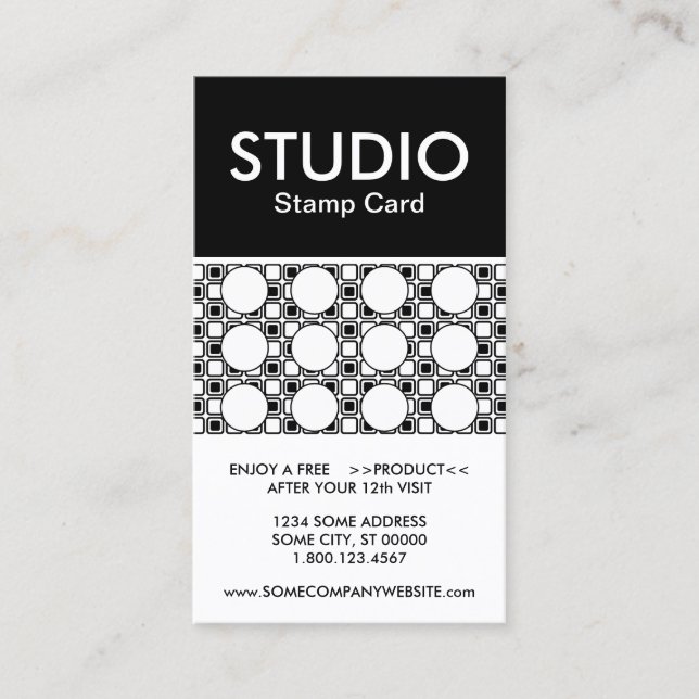 carte de timbre studio (Devant)