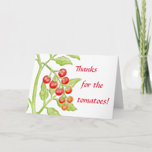 Carte de tomate de Merci