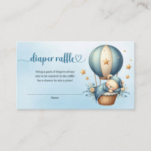Carte de tombola à ballons à air chaud de l'ours e