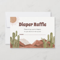 Carte de tombola de Baby shower Son Desert