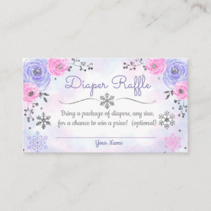 Carte de tombola de couche-culotte de baby shower