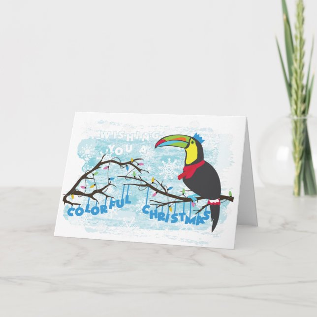 Carte de toucan de Noël (Devant)