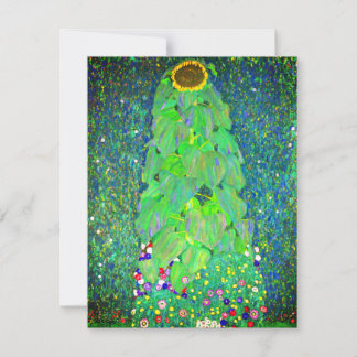Carte de tournesol Gustav Klimt
