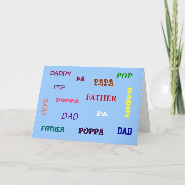 Carte De Toute Façon Vous Dites It Fête des pères Card (Devant)
