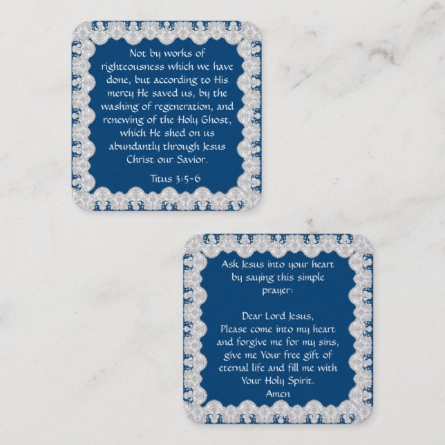 Carte de traçage Gospel (Devant / Derrière)