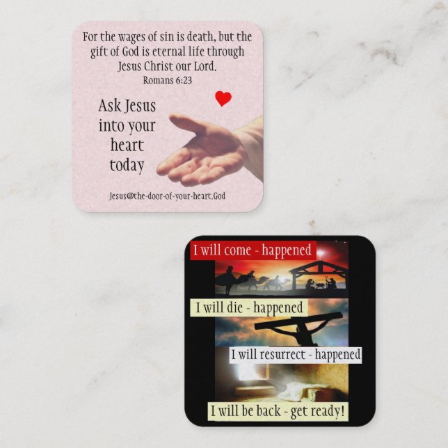 Carte de traçage Gospel (Devant / Derrière)