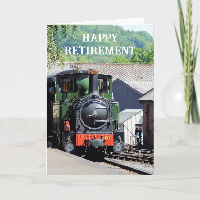 CARTE DE TRAIN À VAPEUR (Devant)