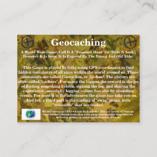 Carte de traînée de Geocaching - par : WV petit