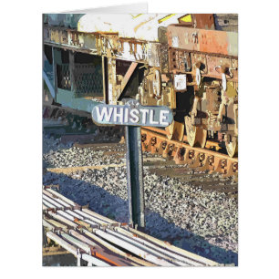 CARTE DE TRAINS À VAPEUR