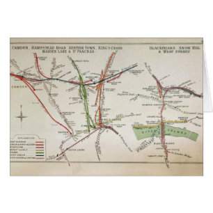 Carte de transport de Londres, c.1915