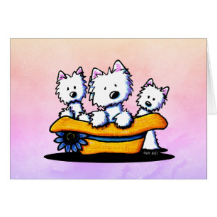 Carte de trio du dimanche Best Westie