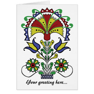 Carte de tulipes d'o de pot