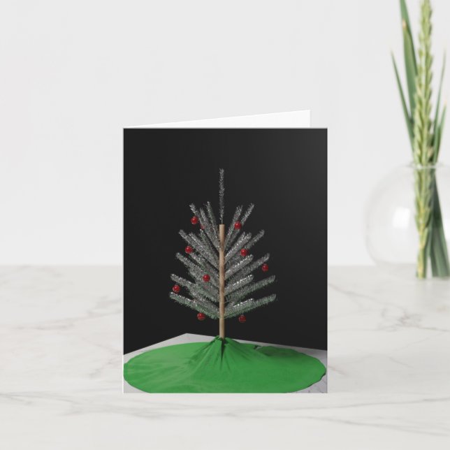 Carte de vacances 2020 - Arbre de Noël en aluminiu (Devant)