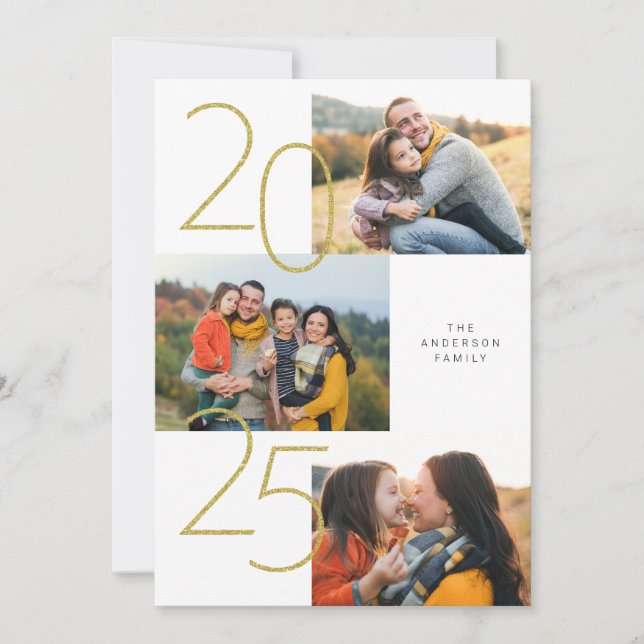 Carte de vacances 2025 4 images (Devant)