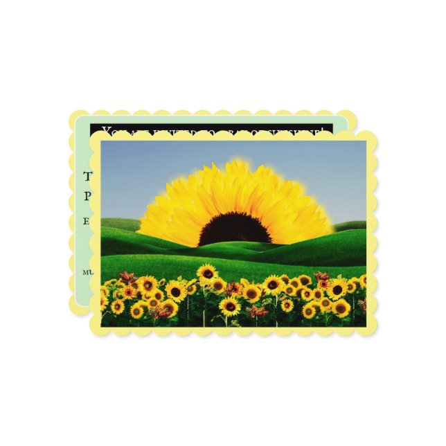 Carte de vacances à plat (Devant/Arrière en situation)