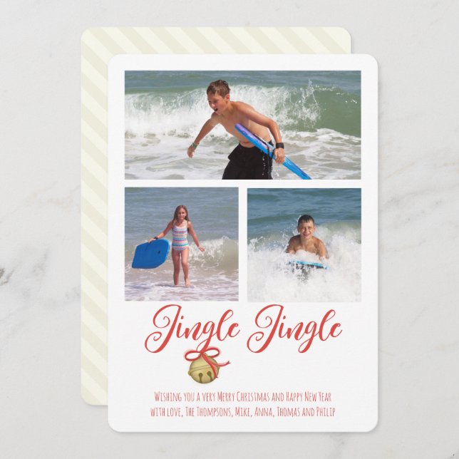 Carte de vacances à plat (Devant / Derrière)