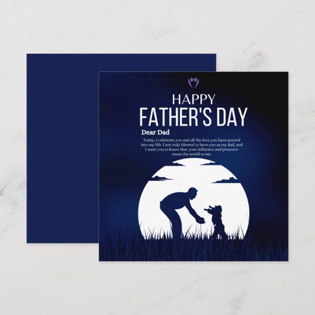 Carte de vacances à plat (Devant / Derrière)