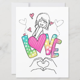 Carte de vacances à plat