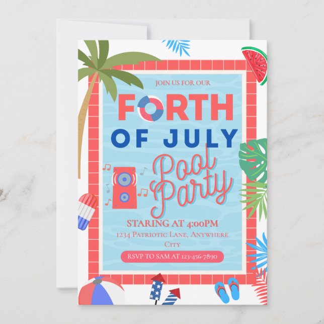 Carte de vacances à plat (Devant)