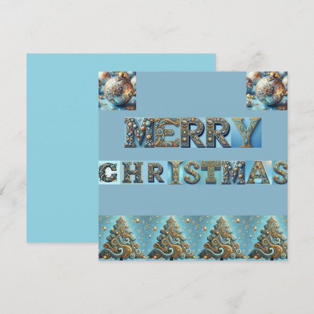 carte de vacances à plat (Devant / Derrière)