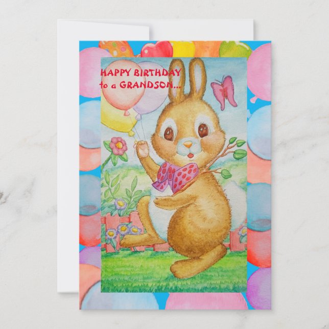 Carte de vacances à plat pour l'anniversaire des p (Devant)