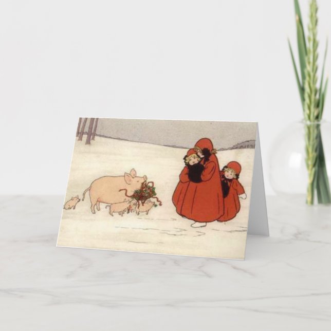 CARTE DE VACANCES AMUSANTE (Devant)