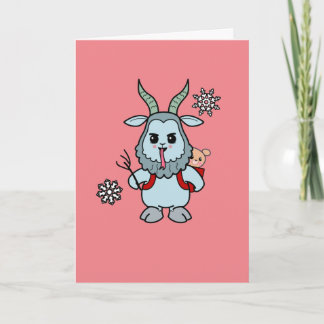 Carte de vacances amusante Yami Kawaii Merry Kramp