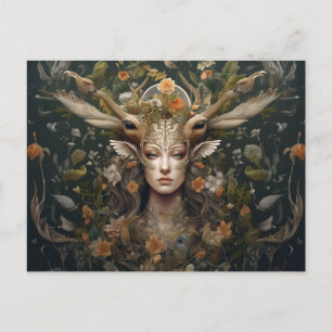 Carte de vacances artistique Nordic Retro Pagan