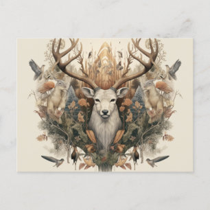 Carte de vacances artistique Nordic Retro Pagan