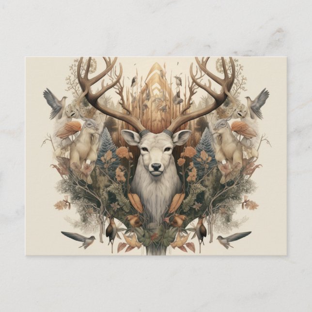 Carte de vacances artistique Nordic Retro Pagan (Devant)